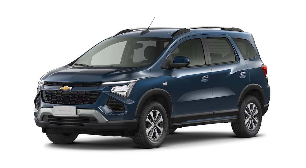 Chevrolet Spin LT na cor Azul Boreal
